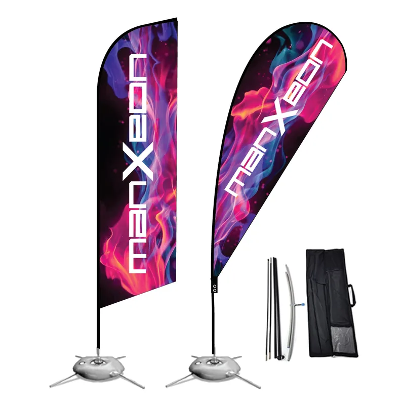5 Meter Beach Flag Stand Flying Banner [Express Printing] MX-EQMXB5