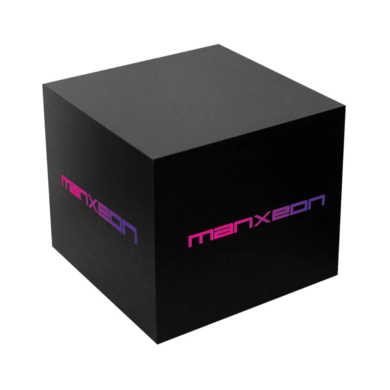 Cube Wooden Pedestal Display Black Edition - MX-PTB18
