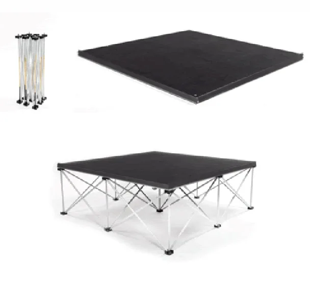 Portable Stage Fast & Solid Setup Foldable Feet Edition - 1.6 Feet Height - MX-PS16
