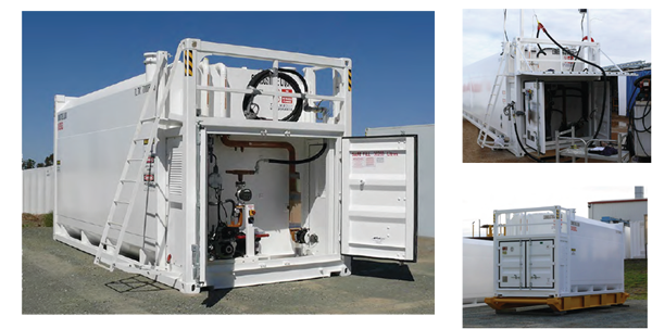 TLS fuel tank container