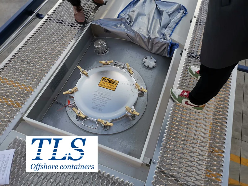 top view of fuel tank