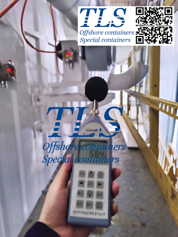 noise test offshore lab container