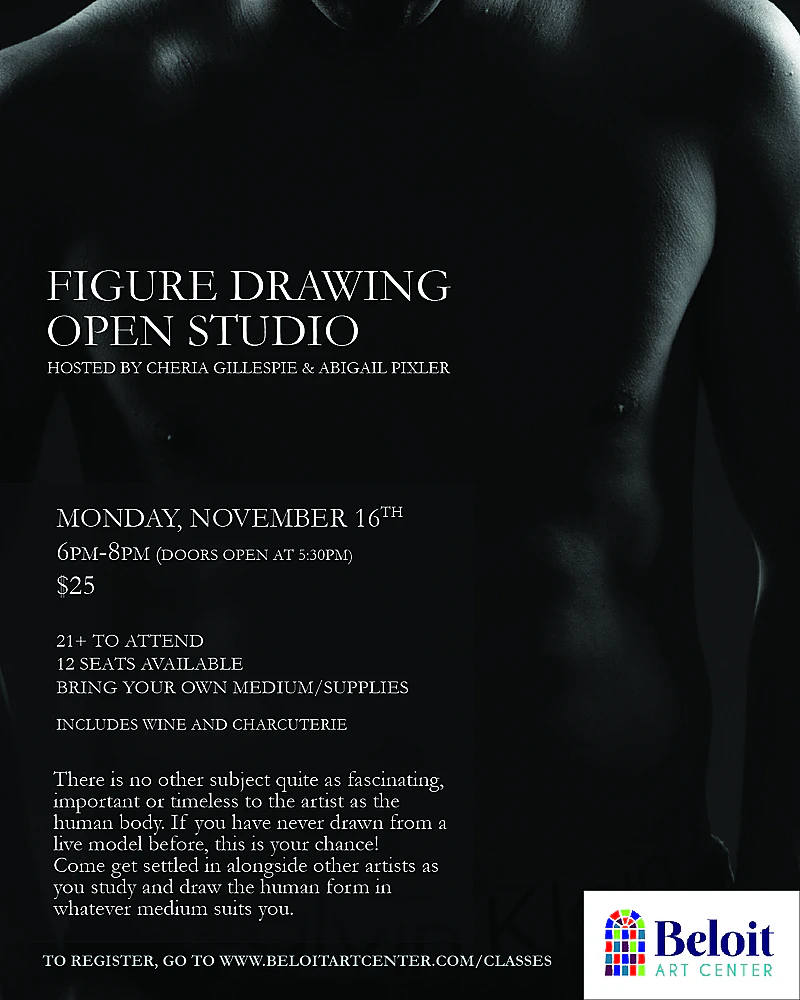 Figure Drawing Open Studio November 16th 6-8pm