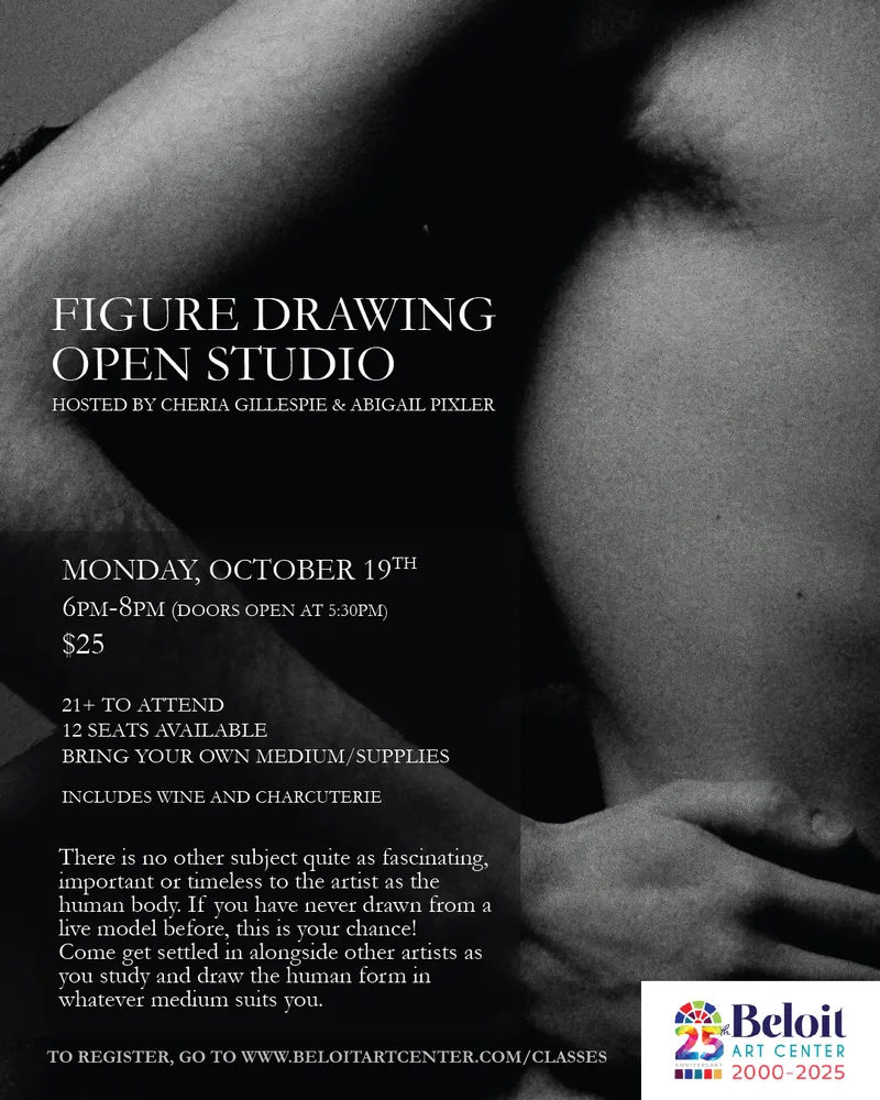 Figure Drawing Open Studio Oct. 19th 6-8pm