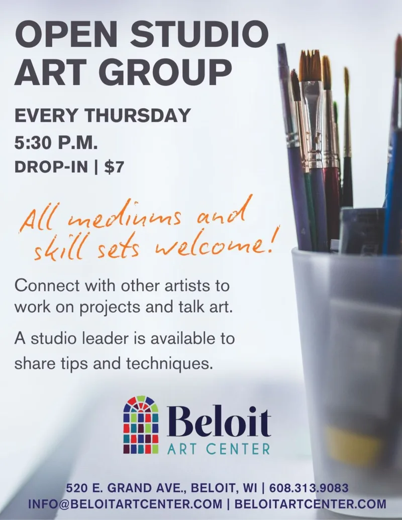 Open Studio Art Group - Weekly on Thur at 5:30pm