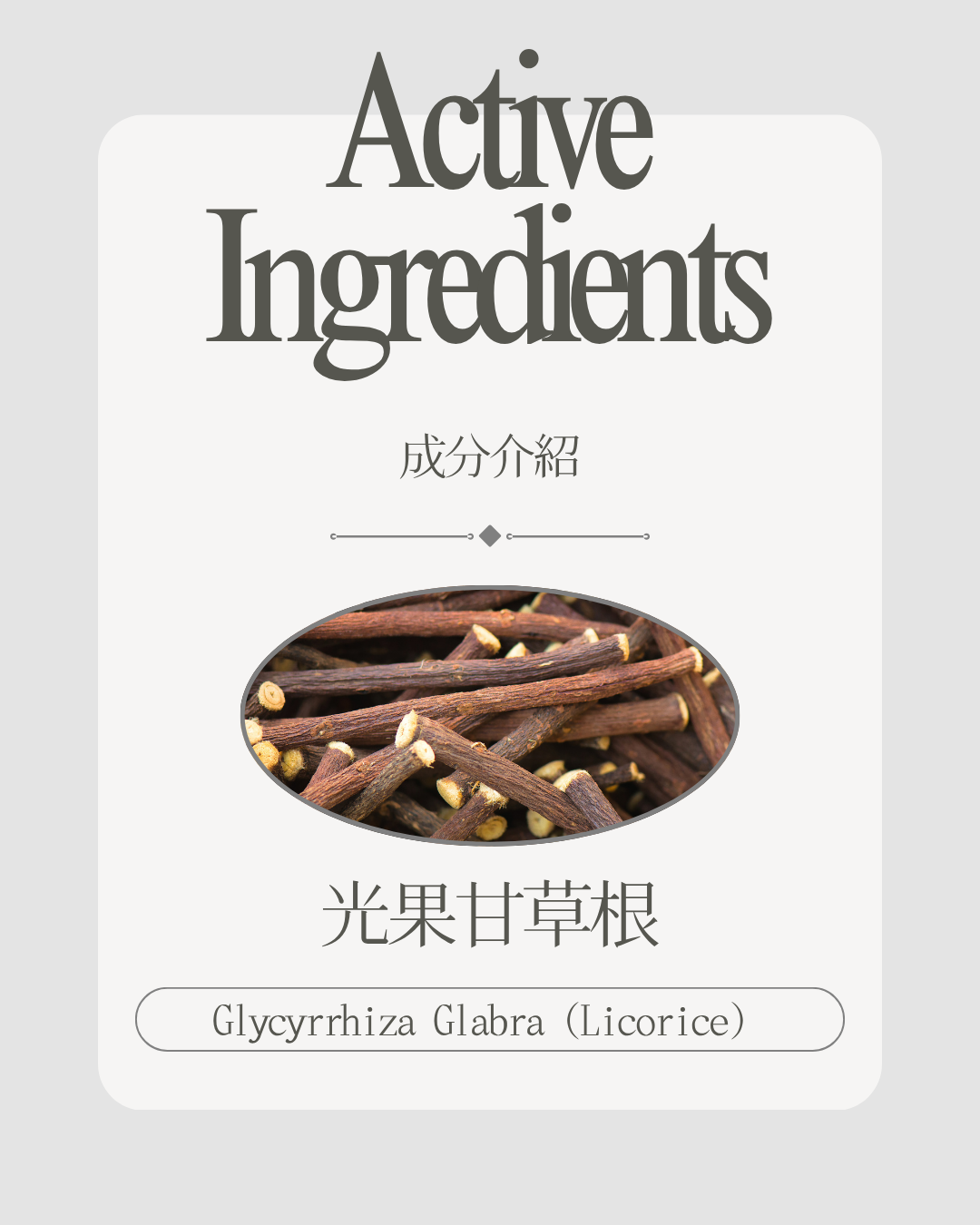 光果甘草根萃取（Glycyrrhiza Glabra (Licorice) Root Extract）