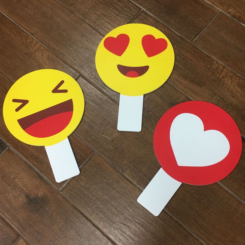 表情圖示手拿板