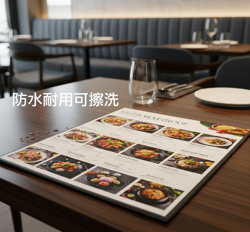 防水菜單MENU印刷製作