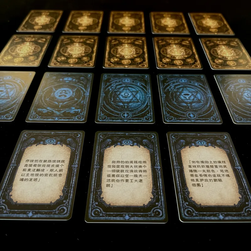 客製化防水桌遊卡牌撲克牌塔羅牌遊戲卡牌（TCG）印刷製作｜專利抗菌耐油環保塑膠卡材質・少量印製・耐用不易撕裂 tarot cards 非PVC卡 UNO GMAE CARD