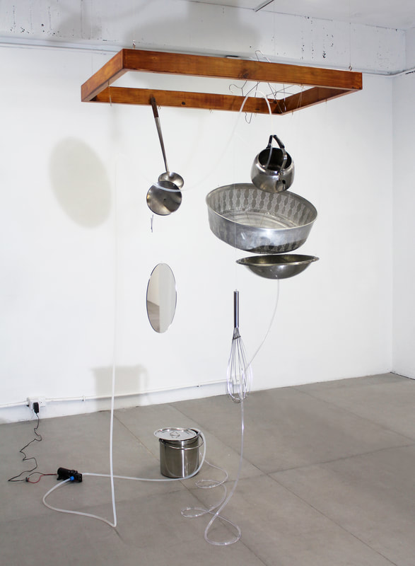 毛利悠子 Yuko Mohri, 'Moré Moré (Leaky): flow #1', 2018, 複合裝置 mixed media installation, 尺寸依場地而定 dimensions variable