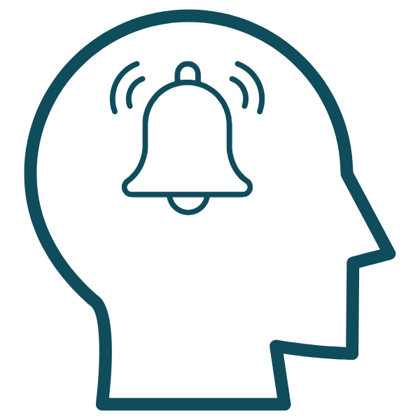 Awareness icon representing early recognition of personal safety risks