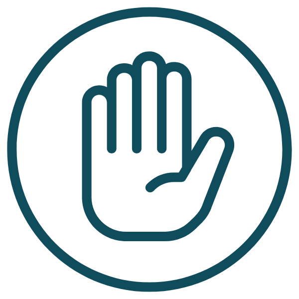 Prevention icon representing safer choices and practical personal safety habits