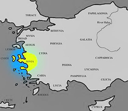 Map of Ionia