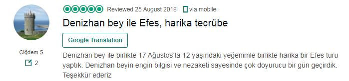 Efes Antık Kentı Tur Yorumu