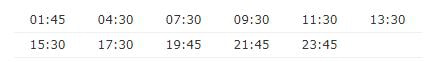 Izmir Airport to Ephesus Havas Shuttle Times
