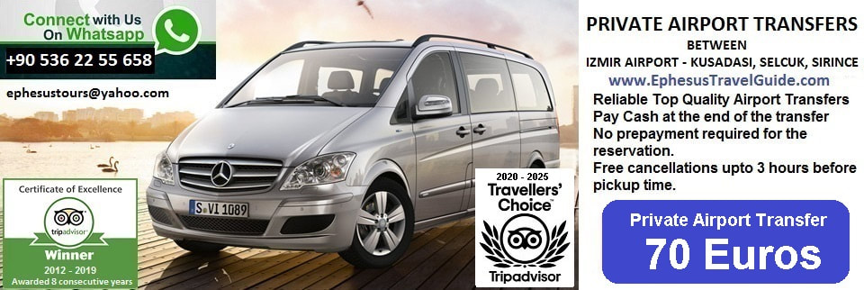 Private transfer from Izmir Airport to Kusadasi