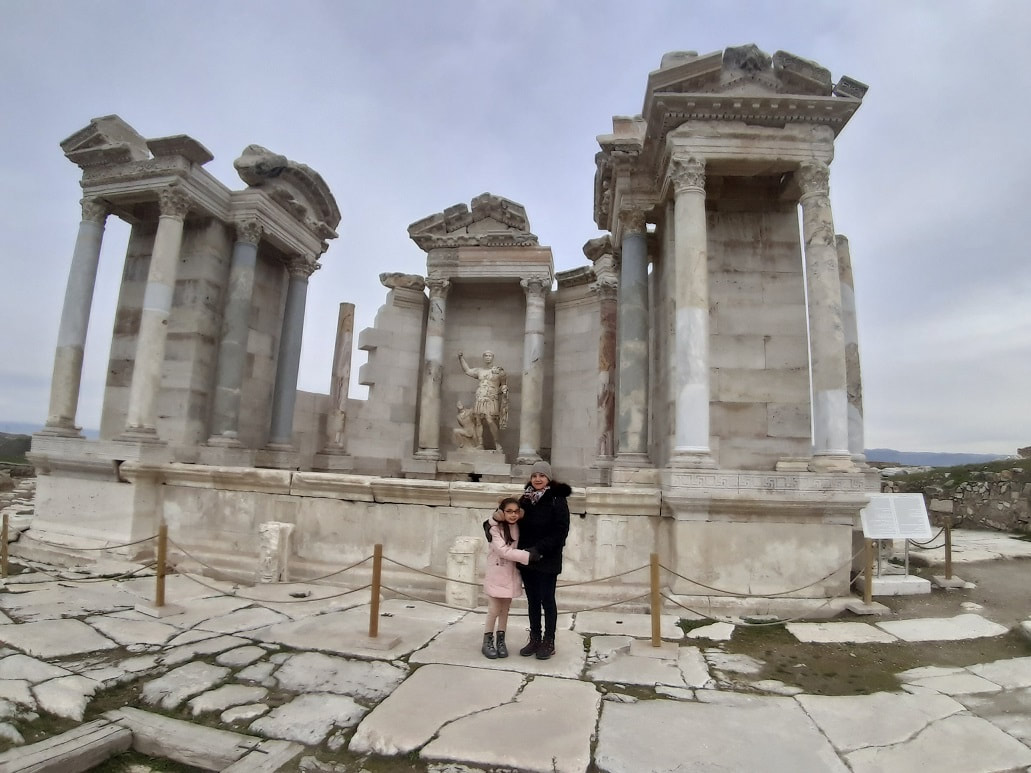 Trajan Fountain in the Ancient city of Laodicea