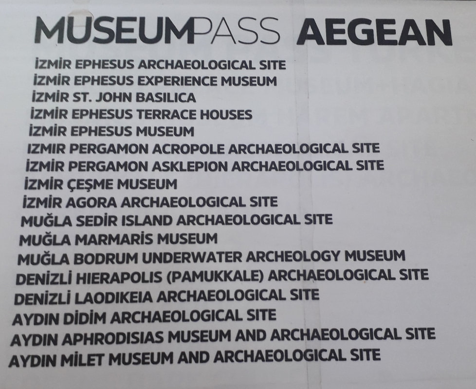 Sites covered by Museum pass Aegean