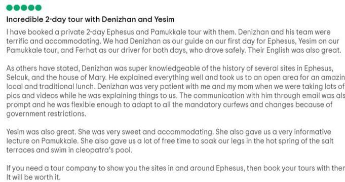2 day ephesus pamukkale tour review