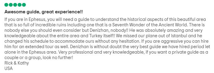 Ephesus Tour Guide review