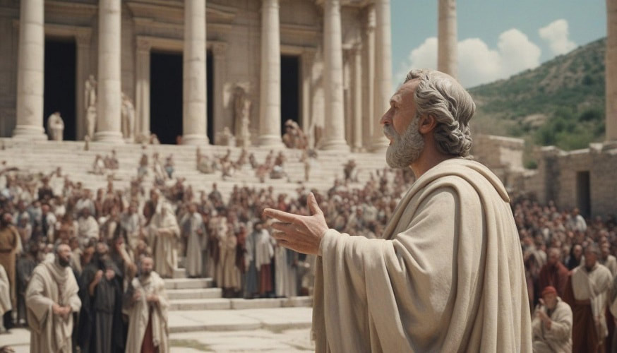 St. Paul preaching to Ephesians