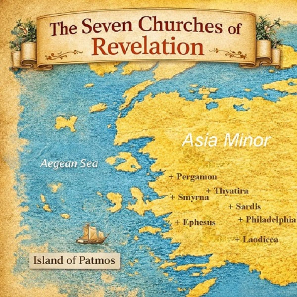Seven Churches of Revelation Map