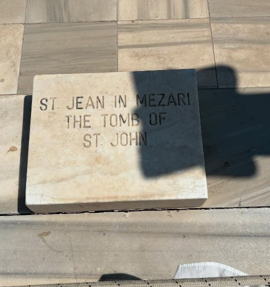 Tomb of St. John at Basilica of St. John in Ephesus