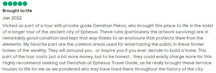 Ephesus Terrace Houses Review