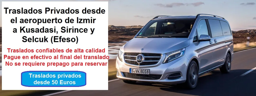 Traslado desde el aeropuerto de Izmir