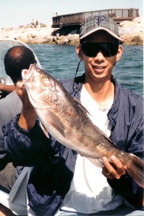 Sand Bass caught out of Marina Del Rey, California back in my younger days