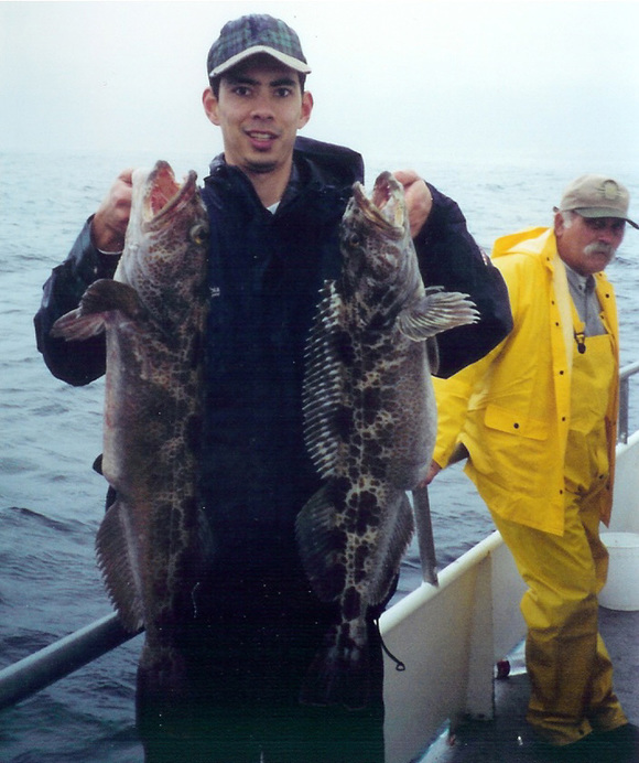 Lingcod caught in Big Sur, California back in the day