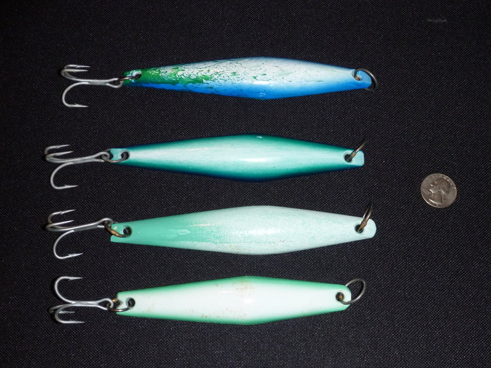 Surface iron lures for Yellowtail.