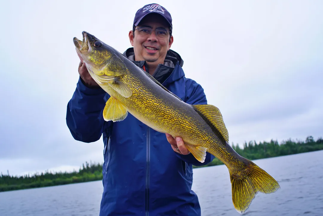 A stunningly colored specimen caught in God's Lake, Canada
