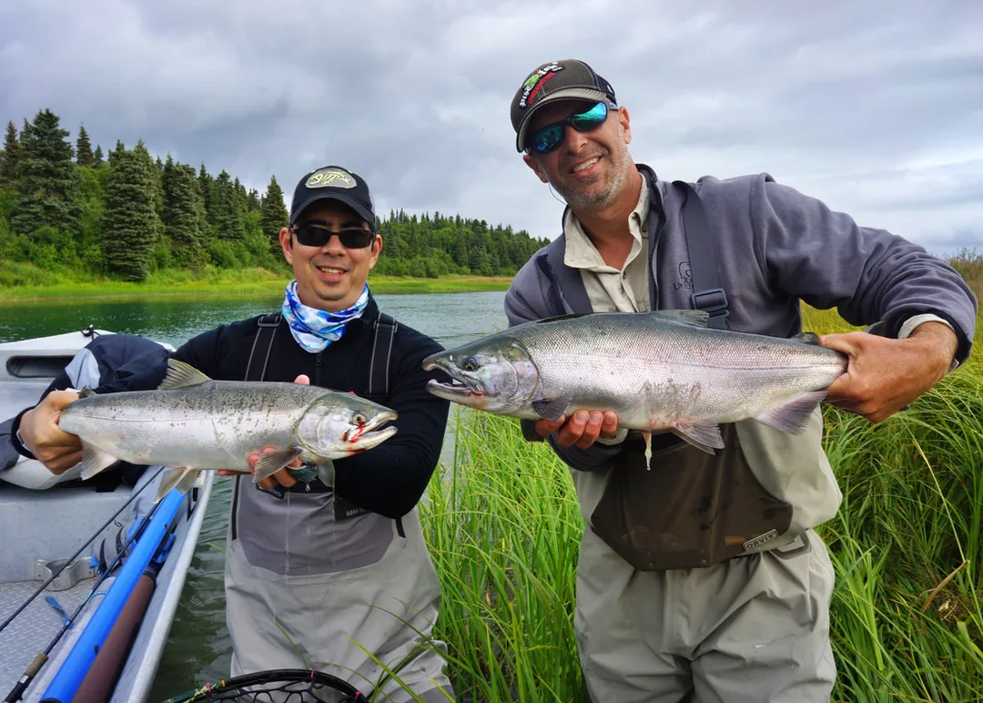 A double of Silver Salmon on the Kvichak