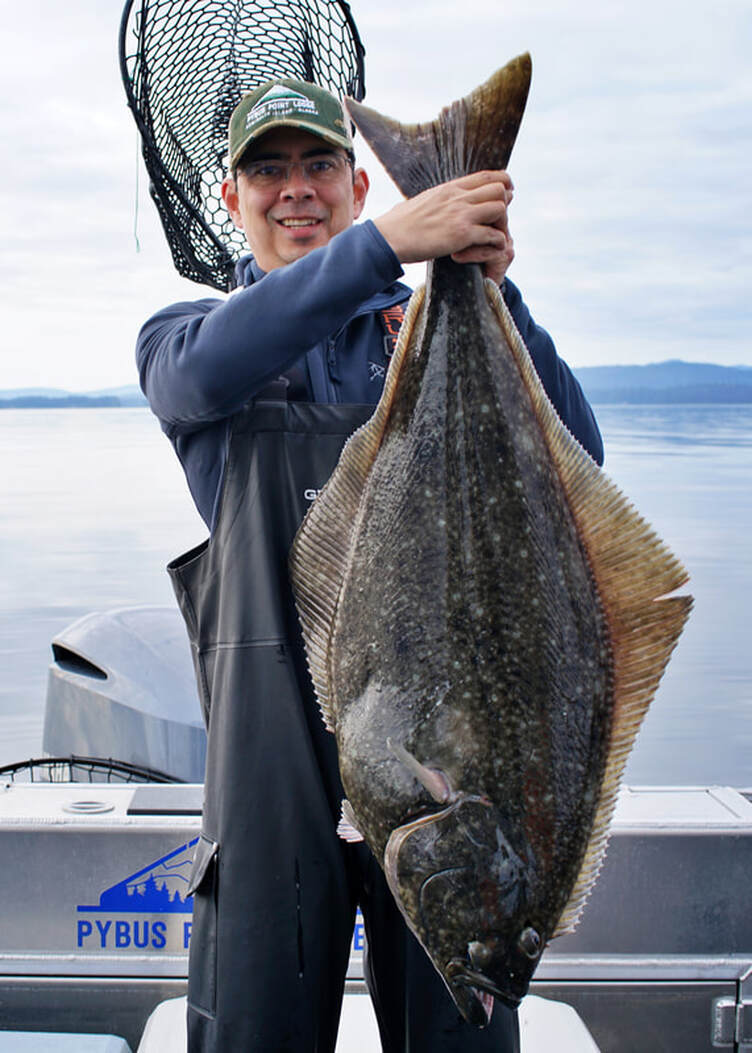 Halibut caught near Admiralty Island, Alaska