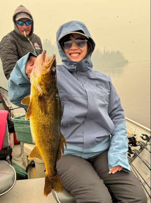 A nice Canadian Walleye caught on a crankbait. 