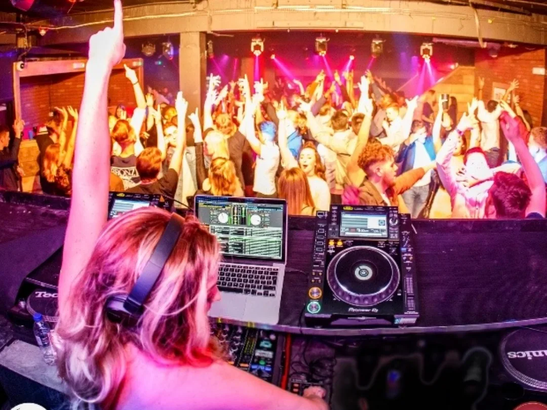 Collage DJ Sarah available for hire. Essex Saxophonist for Hire