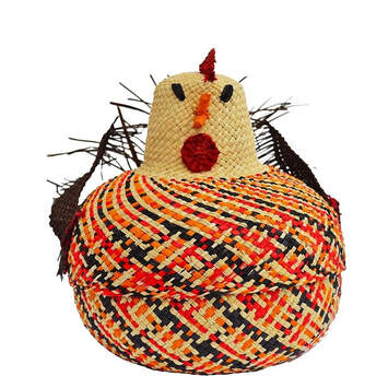 Gallina sal vidrio