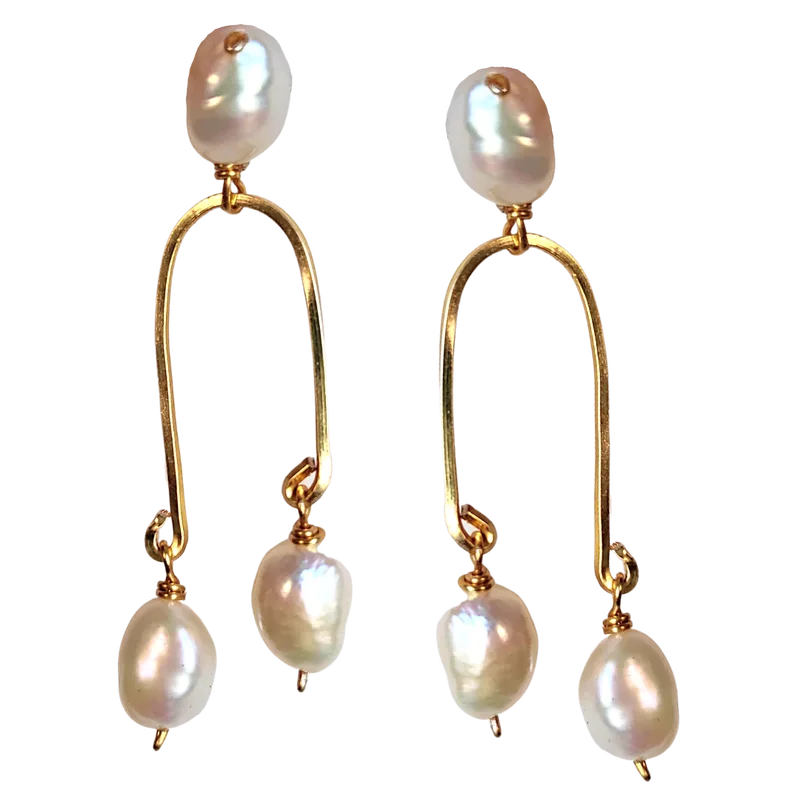 Arch Pearl Earrings
