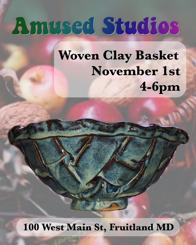 Woven Clay Basket, November 1st 4-6pm