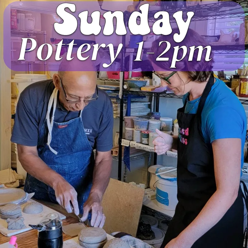 Sunday Pottery, 1-2pm 