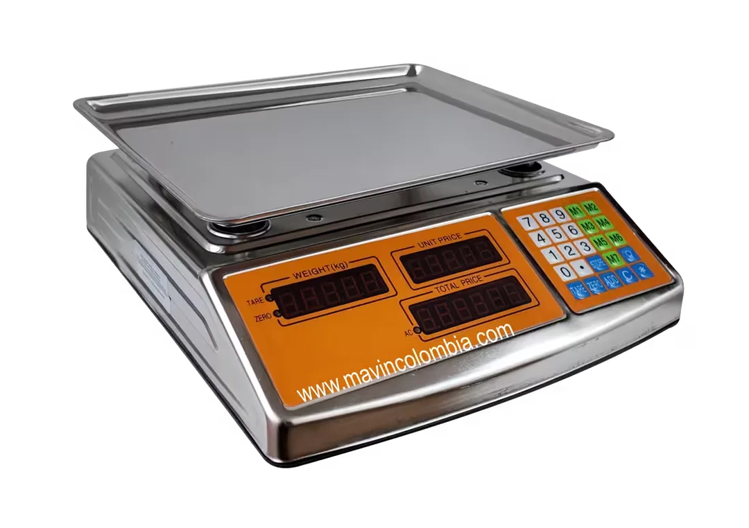Bascula 30kg metalica para tiendas