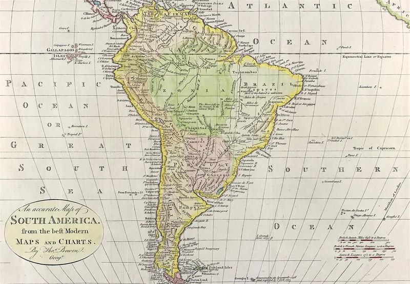 South America Published 1779 SOLD!