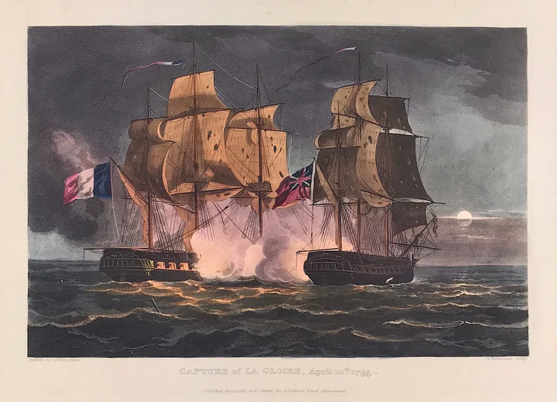 Capture of La Gloire 1795 SOLD!