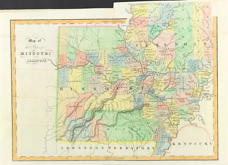 Missouri & Illinois Published 1831 - SOLD!
