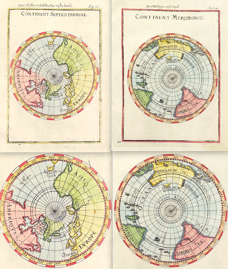 Continents by Mallet c1683 SOLD!