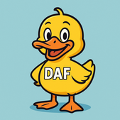 DAF promotional image of friendlyDAF Duck