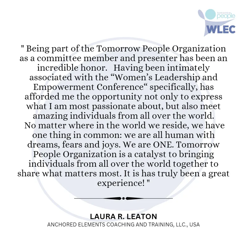 Women's Leadership and Empowerment Conference (WLEC) participant testimonial
