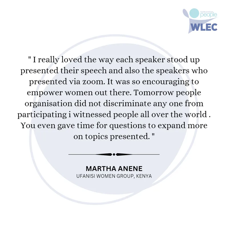 Women's Leadership and Empowerment Conference (WLEC) participant testimonial