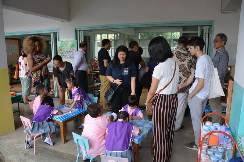 conference participants visit Duang Prateep Foundation Bangkok